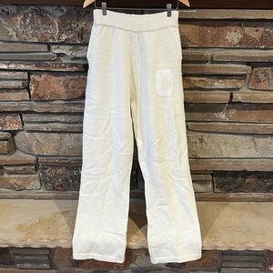 Cernucci Knit Cream Lounge Pants